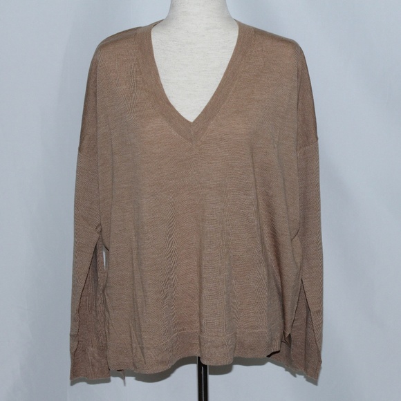 NWT J.Crew Merino V-neck Boyfriend Sweater - Picture 1 of 2